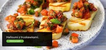 Halloumi z truskawkami, zobacz przepis - baner.