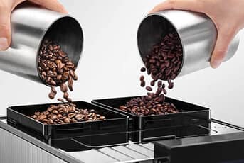 Dual bean hopper