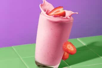 Smoothie Protéiné Pré-Workout Fraise & Gingembre