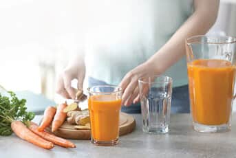 Smoothie aux carottes et au gingembre