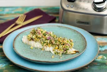 Lemon Baked Cod with Peanut and Coconut Sauce by Nico Reynolds
