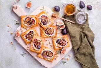 Tartelettes au fromage de chèvre et aux figues (sans gluten)