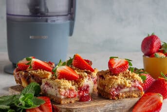 Strawberry Cheesecake Bars by Shane Smith