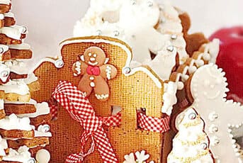 Décoration de Noël en biscuits