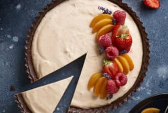 Tarte au chocolat et aux abricots