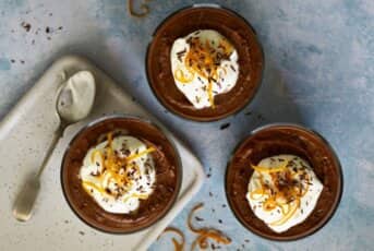 Mousse au chocolat et Syllabub à l’orange