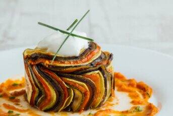 Tian de légumes de provence confits