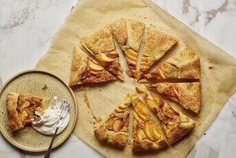 Tarte rustique à la pêche