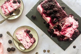 Blackberry Gin Semifreddo