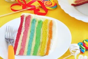 Rainbow Candle Cake