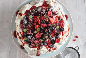Pavlova aux fruits rouges