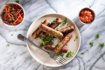 Saucisses maison au poivre et aux herbes