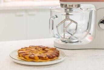 Tarte Tatin aux pommes et au boudin blanc