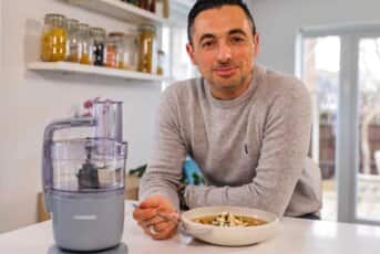 Roast Leftovers Harissa Soup by Theo Michaels