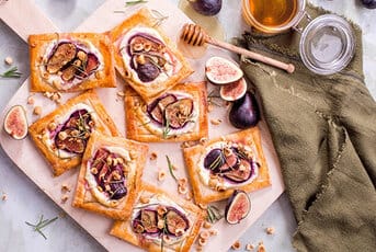 Whipped Goat's Cheese and Fig Gluten-free Tarts