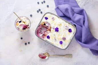 Tiramisu à la myrtille et au citron