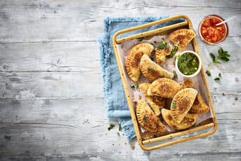 Empanadas au chèvre et aux légumes