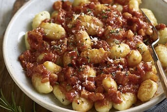 Gnocchi à la sauce tomate et Pancetta