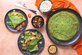 Crêpes aux épinards