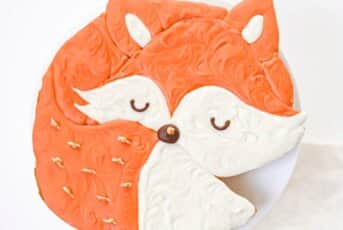 Letter cake: Le renard qui mangeait les poules
