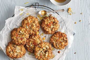 Cookies aux Flocons d'avoine Abricots et noisettes