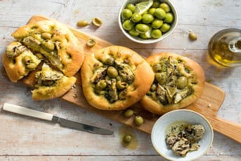 Olive and Artichoke Focaccia