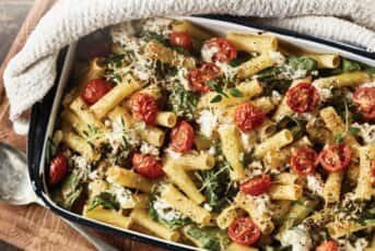 Macaronis au jambon et à la ricotta