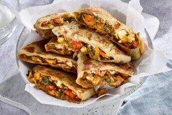 Pain marocain aux légumes épicés