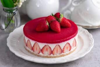 Nappage pour bavarois à la fraise de 26 cm