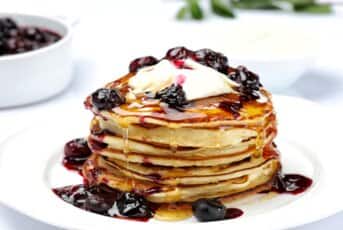 Homemade Pancake Stack