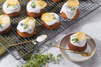 Mini gâteaux au citron et thym