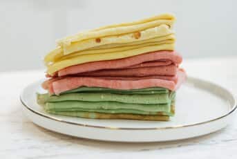 Crêpes colorées