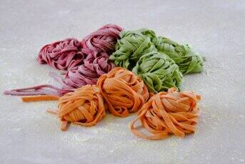 Pâtes fraîches colorées