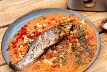 Baked Fish with Harissa Gazpacho with Nico Reynolds