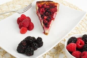 Baked Raspberry Cheesecake
