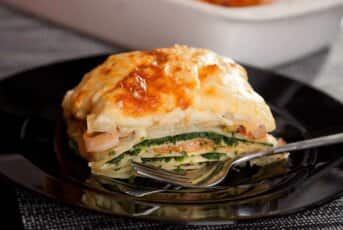 Lasagnes au saumon et épinards sans béchamel