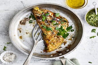 Souffle Omelette with Roasted Vegetables