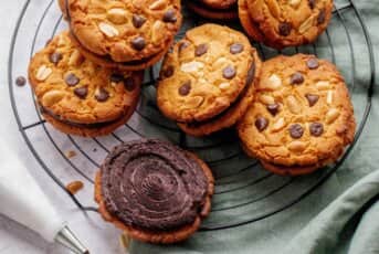 Cookies Sandwichs au beurre de cacahuète et au chocolat
