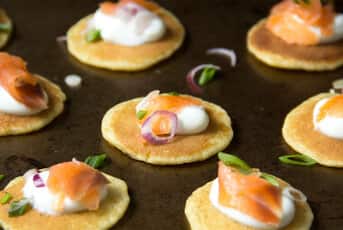 Blinis au saumon fumé