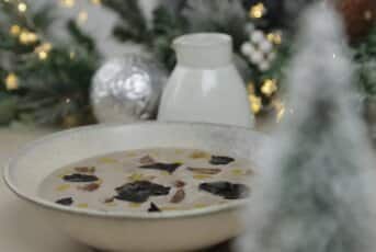 Mushroom Soup, Roast Chestnuts and Winter Truffle by Paul Ainsworth