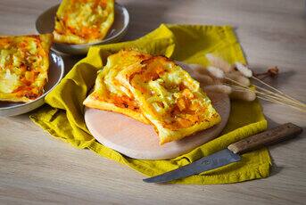 Tartes express potimarron & reblochon