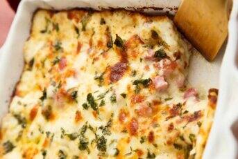 Lasagnes au jambon et à la béchamel