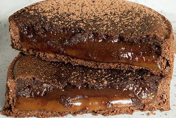 Biscuits fourrés caramel/chocolat