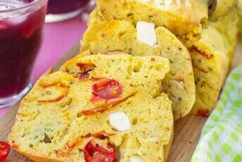 Cake au chorizo et chèvre