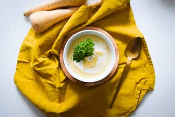 Soupe de panais, mascarpone et gingembre