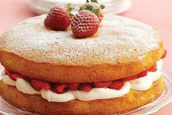 Strawberries and Cream Sponge