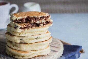 Pancakes fourrés au chocolat