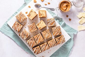 White Chocolate and Speculoos Blondies