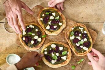 Beetroot and Goat's Cheese Flatbread