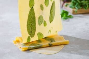 Feuilles de pâtes fraîches au basilic